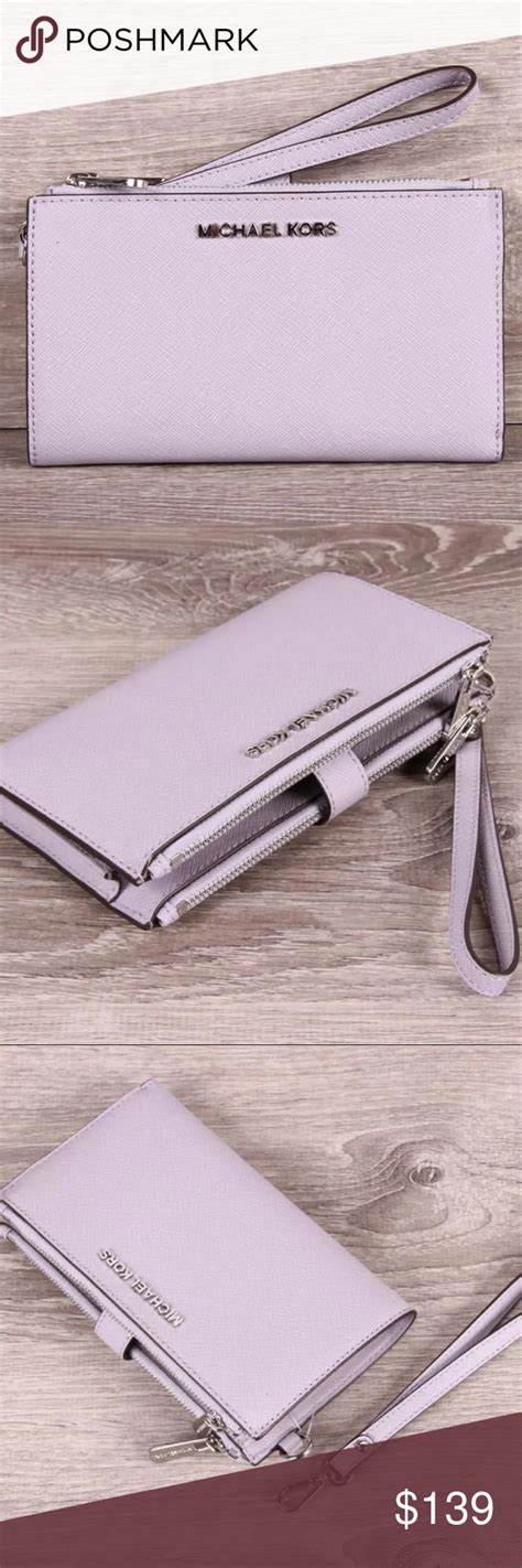 lilac michael kors wallet.